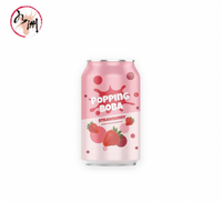 Boissons énergétiques électrolytiques pétillantes de 330 ml avec boba aux fruits, logo personnalisé, fabricant de boissons gazeuses