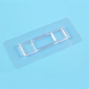 Crochet mural de salle de bain moderne en acier inoxydable et plastique, durable, auto-adhésif double face, sans perçage, à boucle longue - Product Image 3