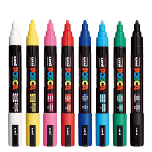 Marqueurs de <span class=keywords><strong>peinture</strong></span> <span class=keywords><strong>Posca</strong></span>, marqueurs acryliques moyens PC-5M avec pointes réversibles, recommandés par les artistes pour les cadeaux - Product Image 1
