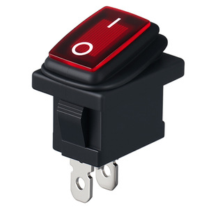 Interruptor basculante de 3 pines y 2 posiciones con luz indicadora para actualización y mejora, alta corriente, impermeable y resistente al aceite - Product Image 1