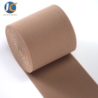 Bande élastique personnalisée en polyester tissé de 60 mm avec latex pour sous-vêtements, vêtements de sport et gaines amincissantes