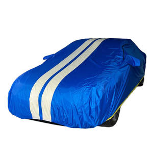 Housse de voiture extérieure 210D housse de voiture imperméable de protection UV de haute qualité avec des rayures au <span class=keywords><strong>centre</strong></span> - Product Image 1