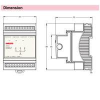 Interrupteur de sélection de phase automatique ONESTO 3 NO, interrupteur de phase automatique 16A 3x230V+N, interrupteurs de phase automatiques