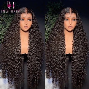 Parrucca in Capelli Umani Vergini Brasiliani Jerry Curly all'Ingrosso, Frontale in Pizzo HD Svizzero Trasparente 13x4 13x6 Senza Colla per Donne di Colore - Product Image 1