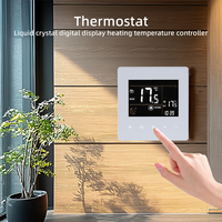 Thermostat programmable à écran tactile, design moderne, interface conviviale, application Tuya, chauffe-eau, chaudière à gaz