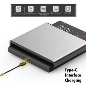 USB cà phê quy mô ma thuật đầy màu sắc LED hiển thị thép không gỉ Americano tay nhỏ giọt Espresso kỹ thuật số nhà bếp thực phẩm cà phê quy mô - Product Image 4