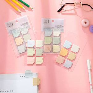 Multipurpose Stationery Mini Sticky Notes Creative School Supplies Label <b>Stickers</b> Morandi Colors - Product Image 4