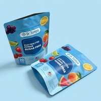 Sachet Doypack Personnalisé en Aluminium avec Fermeture Zip pour Bonbons, Emballage Alimentaire, Fruits Secs et Snacks