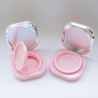 Boîte à coussin d'air réutilisable vide carrée pour poudre de maquillage, fond de teint BB, avec miroir et éponge douce