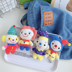 Portachiavi Peluche a Forma di Clown Cartone Animato, Antistress, Tessuto Super Morbido, Imbottitura in Cotone PP, Design Creativo da Circo - Offerta Speciale - Product Image 4