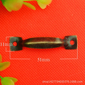 Poignée de meuble en alliage antique 51 mm, forme barre, tirette de tiroir, style traditionnel, en fer moulé sous pression durable - Product Image 1