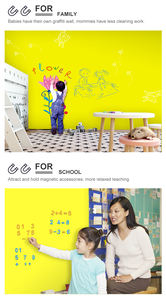 Panneaux auto-adhésifs de couleur avec <span class=keywords><strong>peinture</strong></span> fluorescente <span class=keywords><strong>magnétique</strong></span> souple à coupe libre pour enfants pour murs décoratifs tableaux noirs - Product Image 4