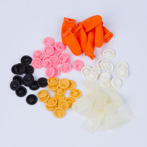 Hoge Kwaliteit Wegwerp Zwart Antistatische Latex Vingercondoom - Product Image 4