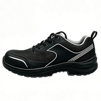 Chaussures de sécurité en maille respirante Fly Knit, légères, décontractées, avec embout en acier, anti-perforation, semelle en PU, chaussures de travail