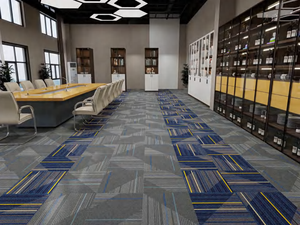 Baldosas de Moqueta Decorativas para Piso, Diseño Moderno, Ecológicas, de PP Antideslizante, para Uso Doméstico y Comercial en Oficinas - Product Image 4