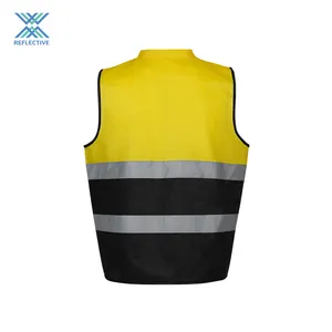 LX Low MOQ EN20471 Safety Vest Reflective Waistcoat Industrial Safety Vest Construction Vest Class 2