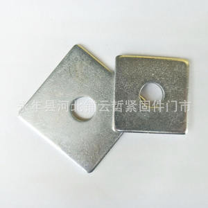 Rondelles carrées galvanisées, joints carrés arrondis, joints carrés plats épais, électrolyse disponible pour la personnalisation - Product Image 2