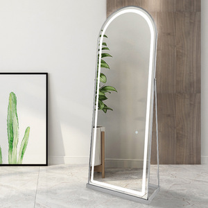 Estación <span class=keywords><strong>de</strong></span> espejo <span class=keywords><strong>de</strong></span> longitud completa ajustable <span class=keywords><strong>con</strong></span> luz LED dorada, muebles <span class=keywords><strong>de</strong></span> estilo <span class=keywords><strong>para</strong></span> salón <span class=keywords><strong>de</strong></span> <span class=keywords><strong>belleza</strong></span>, sala <span class=keywords><strong>de</strong></span> estar, espejo <span class=keywords><strong>de</strong></span> salón - Product Image 3