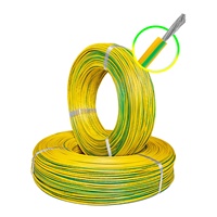 Câble de mise à la terre en cuivre jaune-vert UL1015 6AWG 8AWG pour dispositifs d'automatisation, fil de connexion à la terre 105C – Stock usine