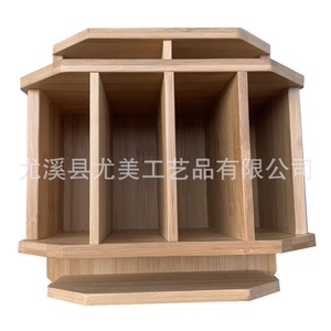 Boîtes de rangement en bambou pour télécommandes, organisateurs de bureau en bois créatifs et boîtes de rangement, pour salon et café - Product Image 2