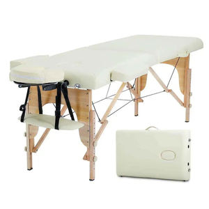 Gran oferta, Camillas Para Masajes, cama de Spa portátil, salón de clínica de masajes de belleza, mesa de masaje portátil plegable de 2 secciones - Product Image 2
