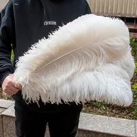 Plumes d'autruche en gros, grandes plumes roses et blanches pour centres de table de mariage, fêtes, carnaval, décoration de la maison