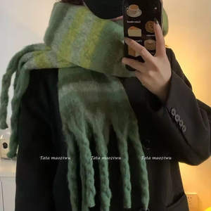 Khăn len có thể điều chỉnh: Món đồ thời trang có họa tiết, mang vẻ đẹp hiện đại của đô thị, khăn <span class=keywords><strong>polyester</strong></span> ấm áp - Product Image 2