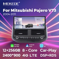 MEKEDE pemutar Multimedia mobil Android, Radio mobil layar 7870 otomatis 12 + 256GB 12.3 inci untuk Mitsubishi Pajero V73 2004-2011