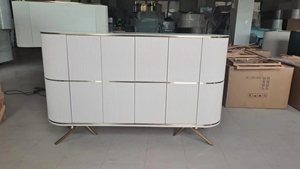 Prix usine blanc Buffet Buffet Armoire avec couches Meubles de salle à manger pour usage domestique Buffets Meubles de salon - Product Image 2