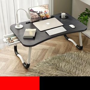 Escritorio ergonómico pequeño plegable portátil multifuncional para ordenador portátil para cama, comedor, escuela, sala de estar, uso al aire libre, hecho de MDF MFC - Product Image 5