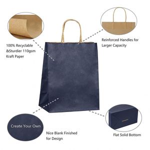 Kraft Gift Paper <b>Bags</b> with Handles <b>Craft</b> Grocery Retail Shopping <b>Bags</b> Wedding Party Gift <b>Bags</b> Party Supply Gift Paper <b>Bags</b> - Product Image 4