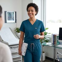 Tenues d'infirmières, ensemble de blouses médicales pour femmes, 3 pièces avec veste à col montant pour médecin, infirmière, hôpital, clinique dentaire 42192+52002
