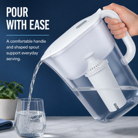 Filter Air Minum Countertop HS528-F003 7 Cangkir 2.4L Total 1.2L Terfilter Bersertifikasi UL Pabrik Bersertifikasi ISO 9001 Hidrasi Harian Pengisian Mudah