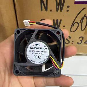 พัดลมระบายความร้อนสโนว์แฟน YY6025H12B DC 12V 0.40A ตลับลูกปืนพัดลมเคสคอมพิวเตอร์ - Product Image 1