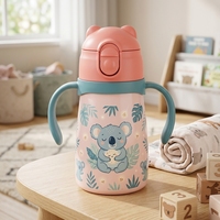 Mini Gourde Isotherme 300ml pour Enfants en Acier Inoxydable avec Couvercles – Tasses Thermiques pour Enfants