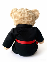 Peluche Ours Mignon Taekwondo en Polyester Personnalisable pour Événements de Clubs d'Arts Martiaux Style Karaté Cadeau Idéal