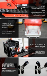 Hochwertiger Mini-Lader für Moving Builder Beton Gute Qualität Hand maschine Yanmar Motor Eaton Mehrzweck-Mini-Dumper - Product Image 3