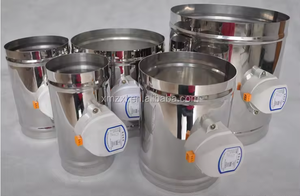 Nhà máy cung cấp thép không gỉ AC van điều tiết hướng dẫn sử dụng cơ giới HVAC không khí cân bằng van điều tiết thiết kế đồ họa cho Giải pháp dự án - Product Image 5