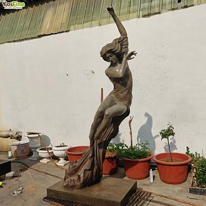 Statua in Bronzo a Grandezza Naturale di <span class=keywords><strong>Donna</strong></span> Danzante, Elegante Scultura Femminile per Decorazione di Giardini e Ville - Product Image 3