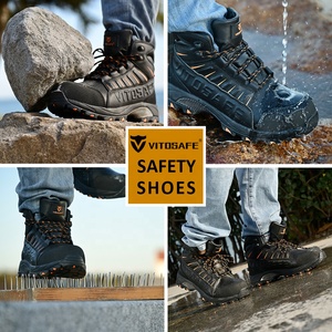 Chaussures de sécurité pour le travail, <span class=keywords><strong>bottes</strong></span> de sport anti-statiques, anti-écrasement, mi-hautes, pour l'<span class=keywords><strong>hiver</strong></span>, nouvelle conception, résistantes à l'huile, pour l'exploitation minière - Product Image 2