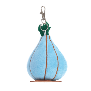 Portachiavi in peluche a forma di <span class=keywords><strong>fico</strong></span> <span class=keywords><strong>blu</strong></span> con ricamo dolce, simpatico cartone animato, bambola di frutta imbottita, ciondolo per borsa, moschettone, decorazione per zaino, regalo - Product Image 2