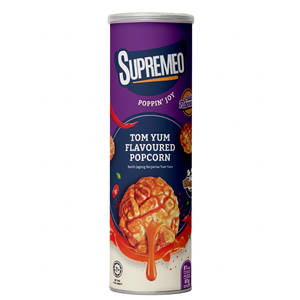 SUPREMEO Premium Gluten-Free Baked Spicy Tom Yum Mala Taste Semi-Soft Corn Grain Snacks Ready to Eat From Malaysia - Product Image 1