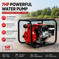 Pompa Sentrifugal Tekanan Tinggi Powerac 7HP / Bensin / Impeller Aluminium / Untuk Irigasi Pertanian