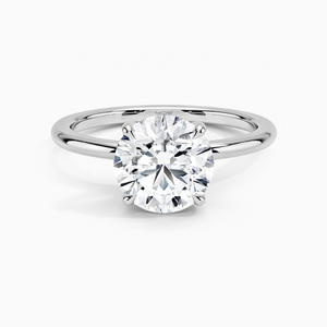 10 Karat 14 Karat Gold 1 Karat Solitaire Ring Lab Grown <span class=keywords><strong>Diamond</strong></span> 4-Zinken-Einstellungsring IGI-zertifiziert D VVS2 3EX - Product Image 1