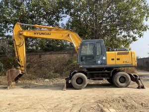 รถขุดฮุนได 210W-7 ของแท้จากเกาหลีใต้ คุณภาพสูง มือสอง พร้อมใบรับรอง CE รถขุดล้อยางมือสองสำหรับงานดิน ขาย - Product Image 6