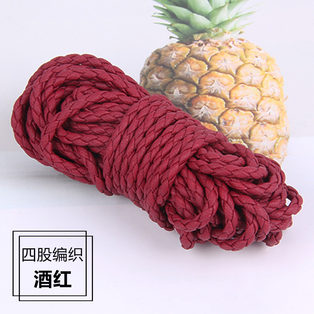 Soft leather wine red