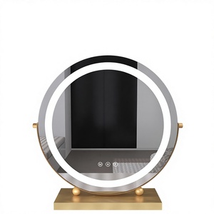 <span class=keywords><strong>Miroir</strong></span> <span class=keywords><strong>de</strong></span> maquillage éclairé par <span class=keywords><strong>LED</strong></span> avec lampe <span class=keywords><strong>de</strong></span> charge, forme ronde, <span class=keywords><strong>pour</strong></span> <span class=keywords><strong>salle</strong></span> <span class=keywords><strong>de</strong></span> <span class=keywords><strong>bain</strong></span>, étudiants - Product Image 1