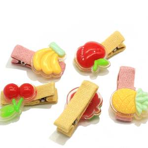 Nouveau Style De Fruits En Résine Épingles à <span class=keywords><strong>Cheveux</strong></span> Barrettes De <span class=keywords><strong>Cheveux</strong></span> En Plastique Bébé Pinces À <span class=keywords><strong>Cheveux</strong></span> <span class=keywords><strong>pour</strong></span> Enfants Ananas Fraise <span class=keywords><strong>Banane</strong></span> Cerise - Product Image 3