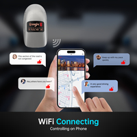 Kamera dasbor depan belakang 1080P, layar perekam Video kartu SD 128G Monitor parkir penglihatan malam Wi-Fi bawaan