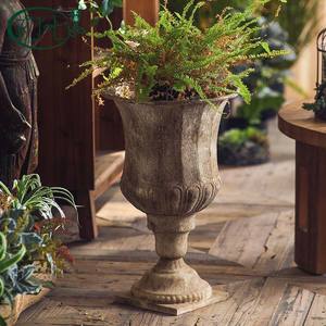 Jarrón <span class=keywords><strong>de</strong></span> Hierro Estilo Wabi Sabi con Acabado Desgastado, Forma <span class=keywords><strong>de</strong></span> Ánfora, para Exhibición <span class=keywords><strong>de</strong></span> Flores, Decoración para Bodas - Product Image 3